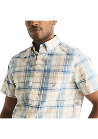 Sustainably Crafted Plaid Short-Sleeve Shirt