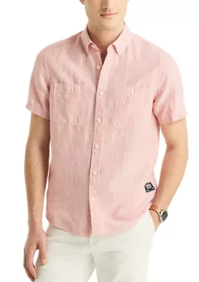 Jeans Co. Linen Short-Sleeve Shirt