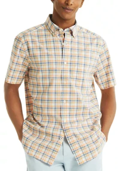 Plaid Short-Sleeve Shirt