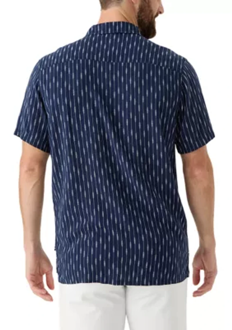 Printed Linen Short Sleeve Shirt
