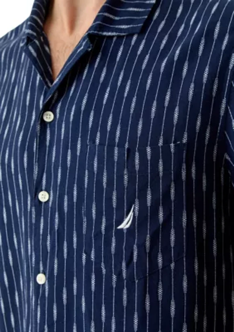 Printed Linen Short Sleeve Shirt