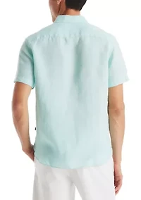 Short-Sleeve Linen Shirt
