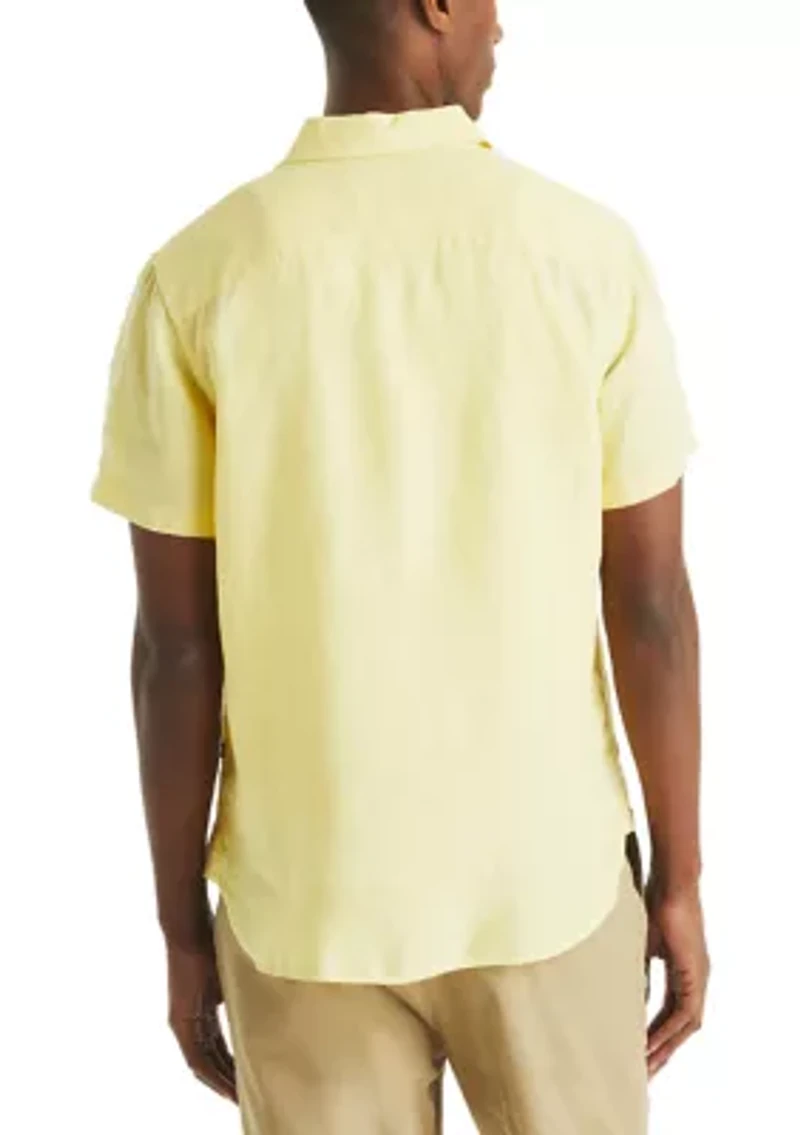 Short-Sleeve Linen Shirt