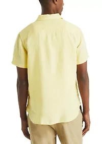 Short-Sleeve Linen Shirt