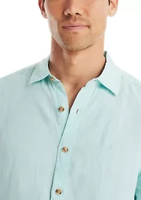 Short-Sleeve Linen Shirt