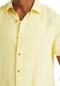 Short-Sleeve Linen Shirt