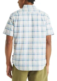 Men's Plaid Short-Sleeve Shirt