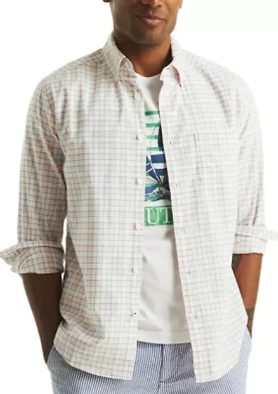 Men's Plaid Oxford Shirt