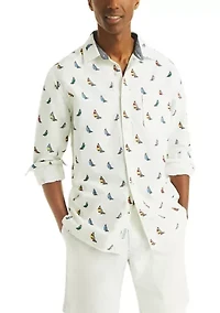 Men's Printed Oxford Shirt