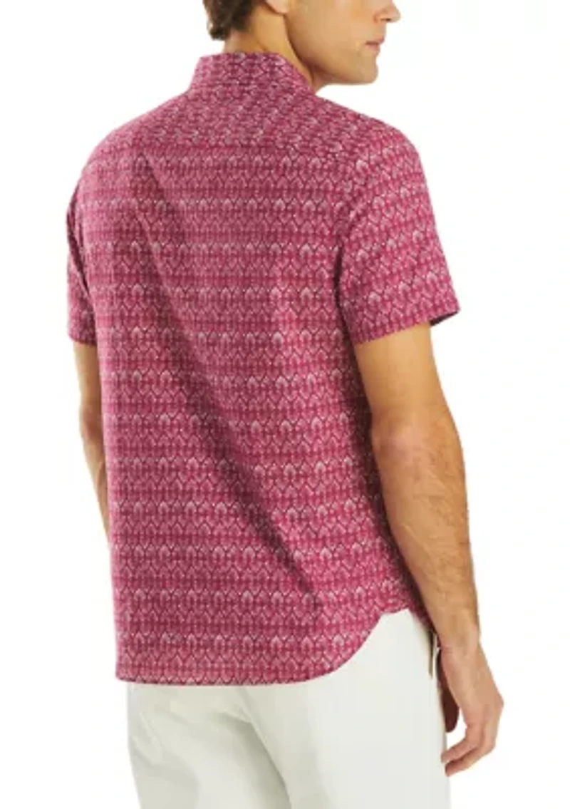 Printed Short Sleeve Camp Shirt