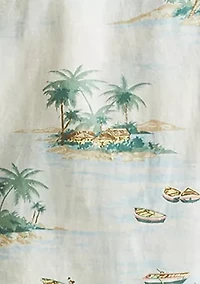 Printed Short Sleeve Camp Shirt
