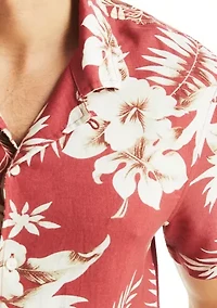 Printed Short Sleeve Camp Shirt