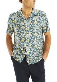 Printed Short Sleeve Camp Shirt