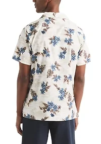 Printed Short-Sleeve Camp Shirt