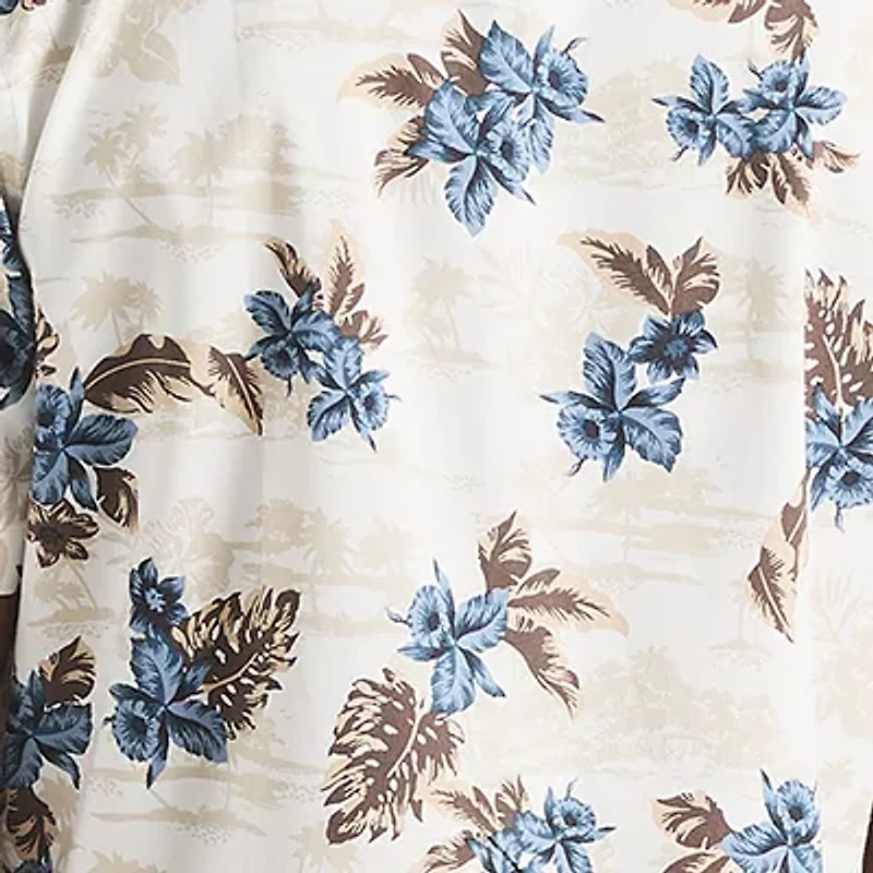 Printed Short-Sleeve Camp Shirt