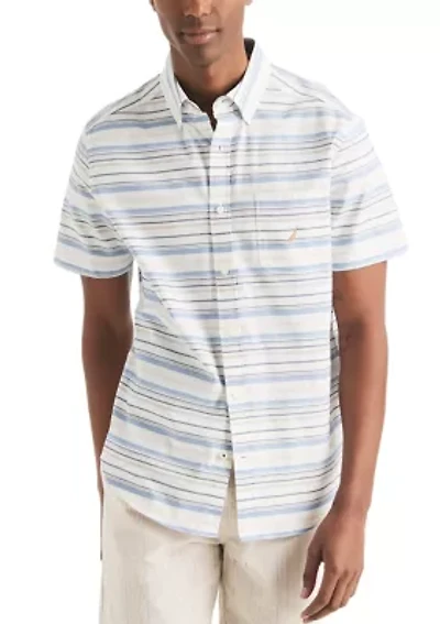 Striped Oxford Short Sleeve Shirt