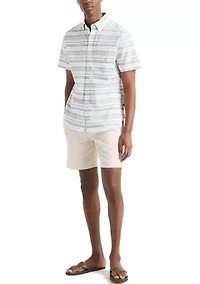Striped Oxford Short Sleeve Shirt