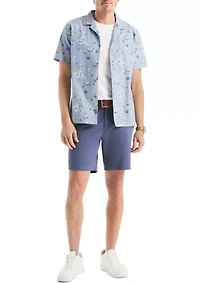 Printed Short Sleeve Camp Shirt