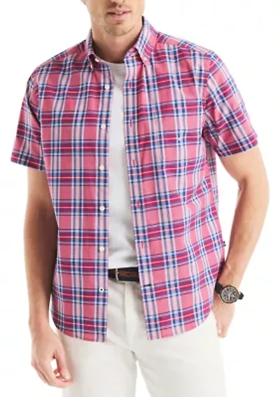 Plaid Short-Sleeve Shirt