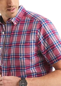 Plaid Short-Sleeve Shirt