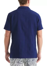 Beach Boys x Nautica Short-Sleeve Seersucker Camp Shirt