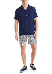Beach Boys x Nautica Short-Sleeve Seersucker Camp Shirt