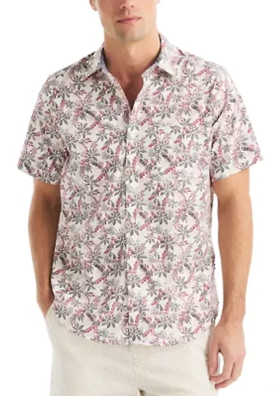 Printed Tencel Button Down Shirt