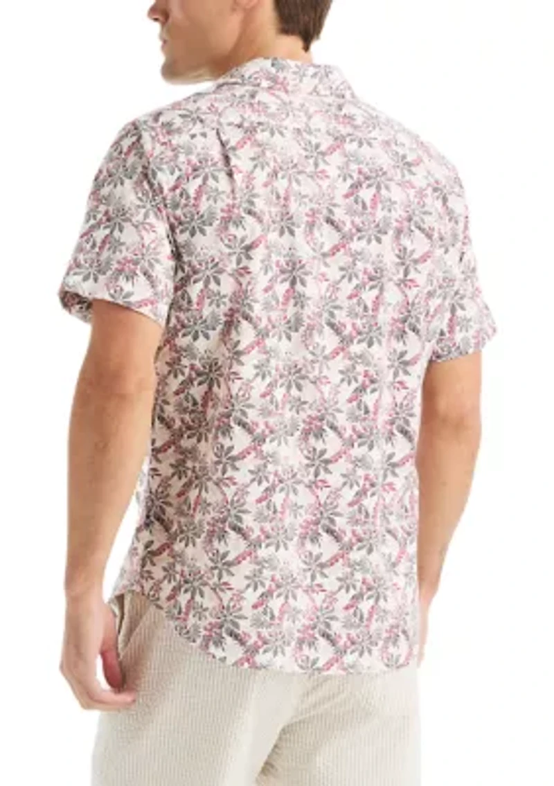 Printed Tencel Button Down Shirt