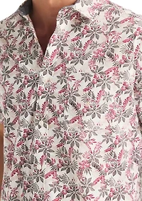 Printed Tencel Button Down Shirt