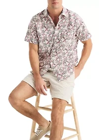 Printed Tencel Button Down Shirt