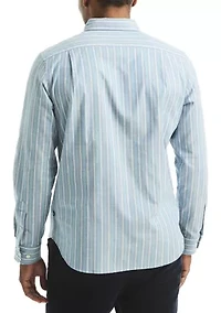 Long Sleeve Oxford Stripe Woven Shirt
