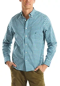 Long Sleeve Plaid Dress Shirt