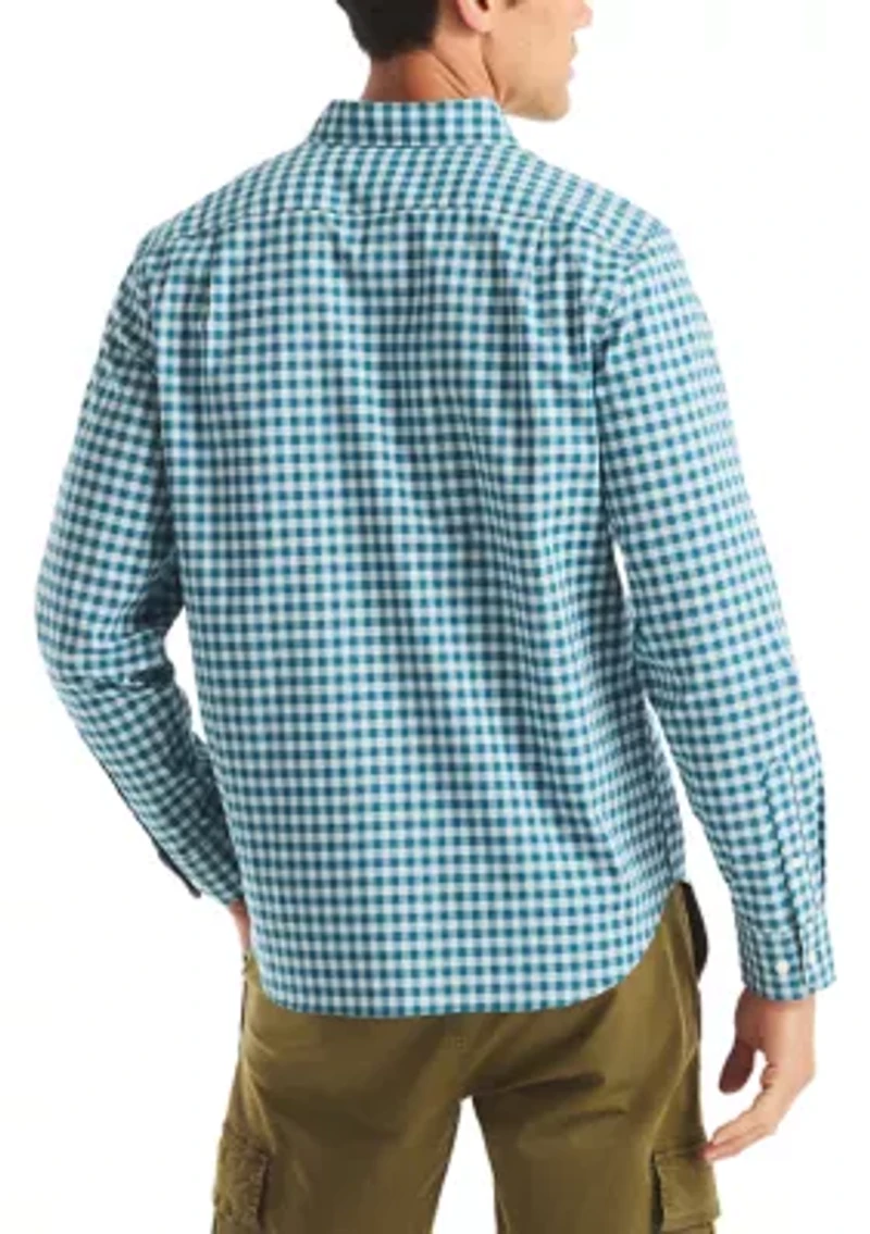 Long Sleeve Plaid Dress Shirt