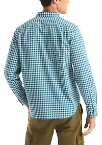 Long Sleeve Plaid Dress Shirt