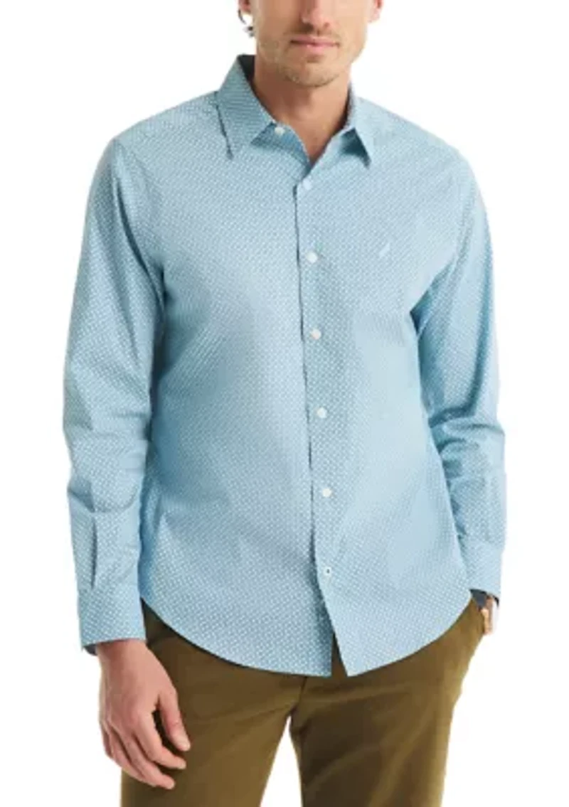 Long Sleeve Printed Woven Shirt