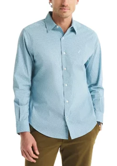 Long Sleeve Printed Woven Shirt