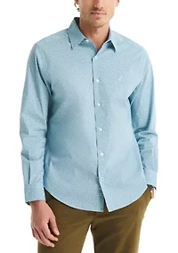 Long Sleeve Printed Woven Shirt