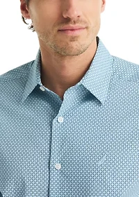 Long Sleeve Printed Woven Shirt