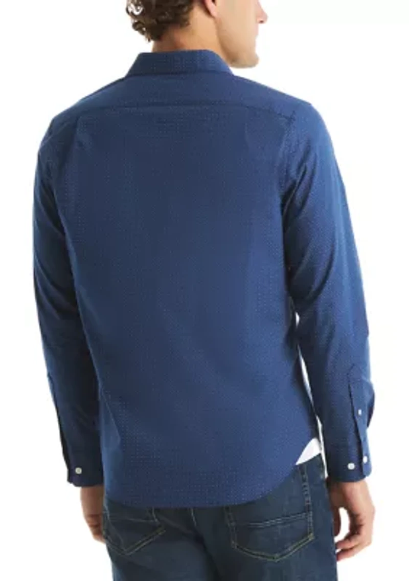 Men's Long Sleeve Printed Woven Shirt