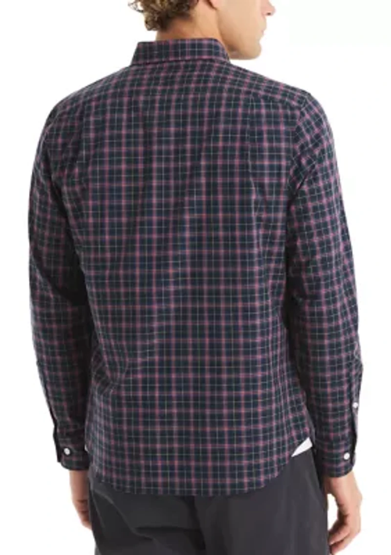 Men's Long Sleeve Plaid Woven Shirt