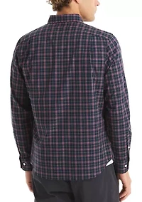 Men's Long Sleeve Plaid Woven Shirt