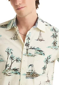Men's Tropical Print Shirt