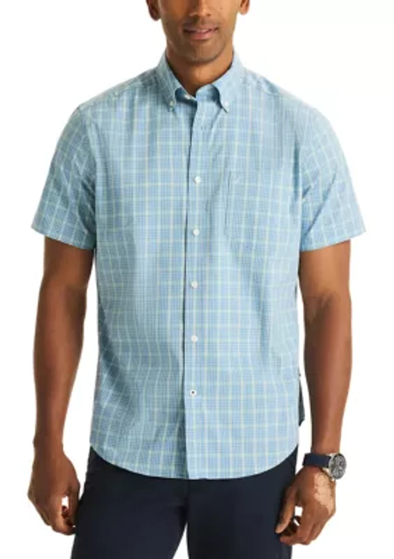 Men's Short Sleeve Plaid Shirt