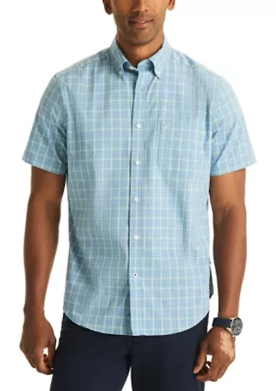 Men's Short Sleeve Plaid Shirt