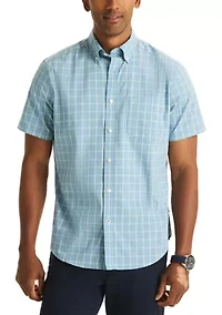 Men's Short Sleeve Plaid Shirt