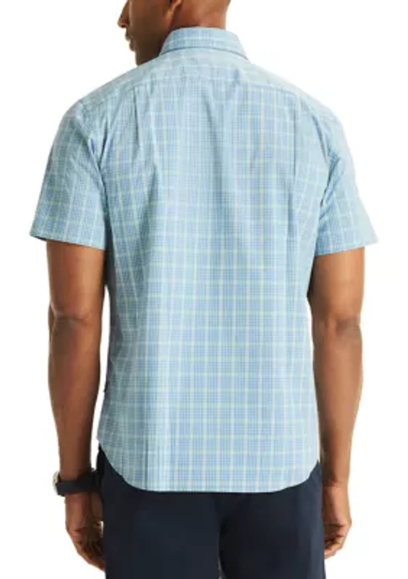 Men's Short Sleeve Plaid Shirt