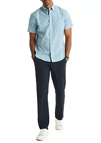 Men's Short Sleeve Plaid Shirt