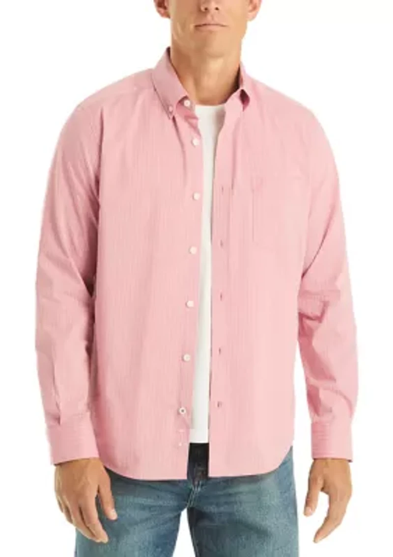 Men's Wicking Plaid Button Down Shirt