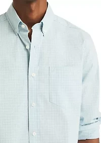 Men's Wicking Plaid Button Down Shirt