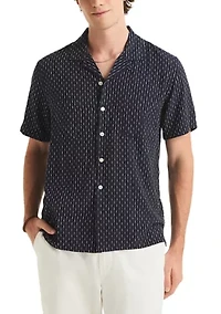 Men's Camp Collar Woven Shirt